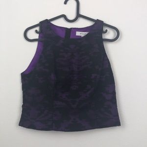 Milly Lydia fitted shell top purple black 6